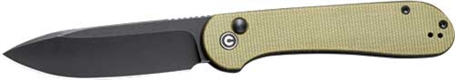 CIVIVI KNIFE ELEMENTUM 3.47" OLIVE MICARTA/BLACK STNWASH C2103B