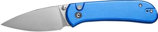 CIVIVI KNIFE QUIBIT 2.98" BLUE /SATIN FINISH BUTTON LOCK C22030E3