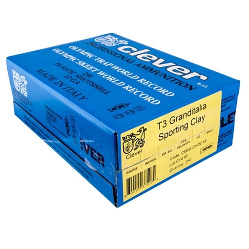 Clever MIRAGE GRAND ITALIA T3 12 GA 2-3/4'' 7/8OZ #8 SHOT 250/CASE CMGI12IT788