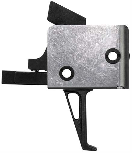 CMC Triggers Drop-In Single-Stage Flat Trigger w/ 3-3.50 lbs Draw Weight & Black/Silver Finish 91503