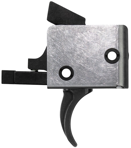 CMC Triggers Drop-In Single-Stage Curved Trigger w/ 4-4.50 lbs Draw Weight & Black/Silver Finish 92501
