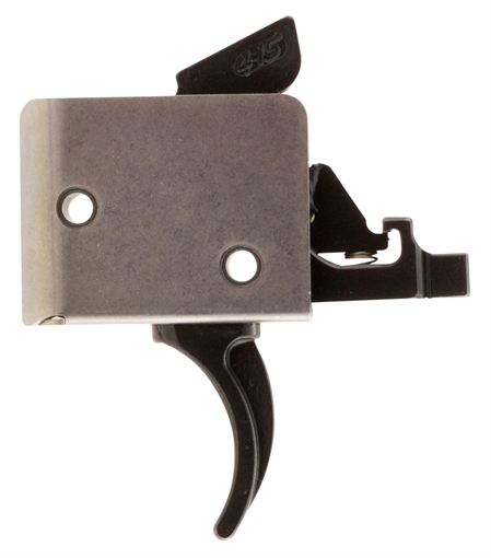 CMC Triggers Drop-In Two-Stage Curved Trigger w/ 2 lbs Draw Weight & Black/Silver Finish 92502
