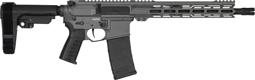 CMMG Banshee MK4 300 Blackout 30+1 12.50" Black Nitride Medium Taper Threaded Barrel, EML 7" M-LOK Handguards, Tungsten Cerakote Aluminum Picatinny Rail Receiver, CMMG Zeroed Grips 30AB20FTNG