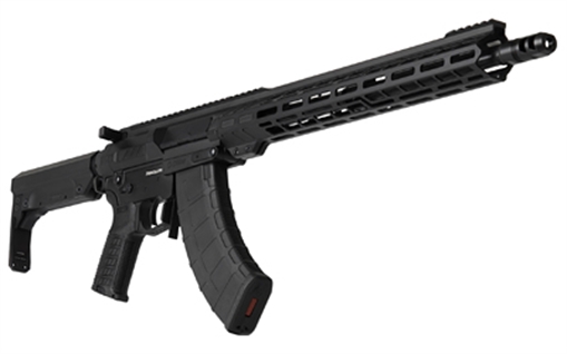 CMMG Resolute MK47, Semi-automatic Rifle, 7.62X39, 16.1" Barrel, Threaded 5/8x24, ZEREOED Muzzle Brake, Cerakote Finish, Armor Black, 15" Free Float M-LOK Handguard, ZEROED Polymer Grip, CMMG Ripstock, Manual Safety, 30 Rounds, 1 Magazine 76AC20A-AB 76AC20