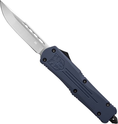 COBRATEC MEDIUM FS3 OTF NYPD BLUE 3" D2 DROP POINT MNYFS3DNS