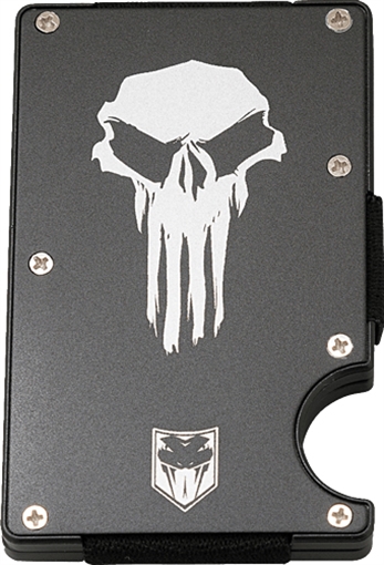 COBRATEC RFID PUNISHER THIN ALUMINUM WALLET W/MONEY CLIP RFIDPUN