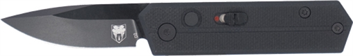 COBRATEC STINGER FOLDER 1.9" BLACK/BLACK D2 BLADE SD BUTTON CTSTRBLK