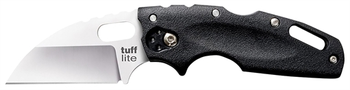 Cold Steel Tuff Lite 2.50" Folding Sheepsfoot Plain AUS-8A SS Blade, 3.50" Black Textured Griv-Ex Handle CS20LTZ