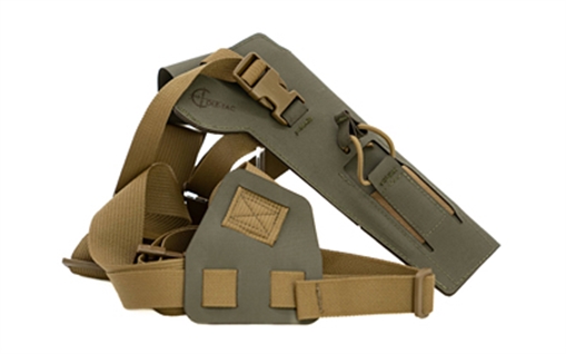 Cole-TAC Varmint Wrangler, Chest Holster, Fits Most 22LR Suppressor Host (Ruger MK Series/M&P22/Buckmark/TX22) with Suppressors Attached, Matte Finish, Ranger Green VW104