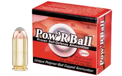 Corbon Ammo Pow'rBall, 40S&W, 135 Grain, Polymer-Tipped, 20 Round Box PB40135 PB40135/20