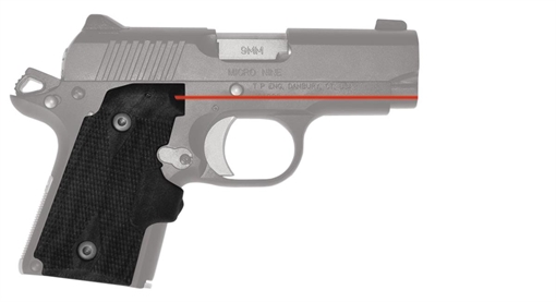 Crimson Trace Corporation Hi-Brite Laser Grip, Fits Kimber Micro 9, Rubber Wraparound, Black Finish, User Installed 01-5260-1 0152601
