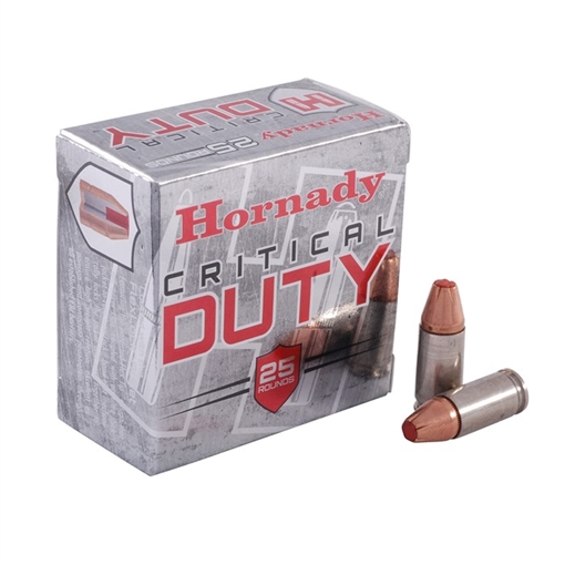 Hornady Critical Duty 9mmLuger+P 124gr Hornady FlexLock 25 Per Box/10 Case 90216
