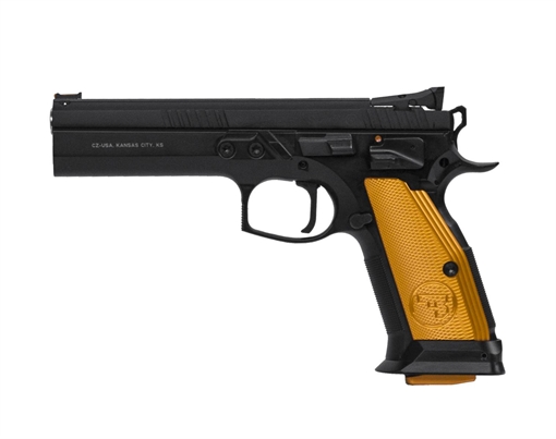CZ 75 TS ORANGE MANUAL SAFETY HGA 40S&W 5.23 IN BBL ADJ TARGET SGT 2/16RD 91260