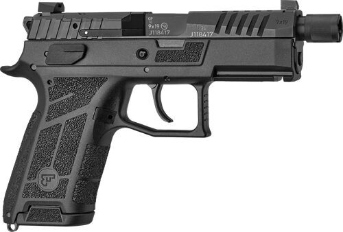CZ P-09 C Nocturne 9mm, 4.5" Threaded Barrel, Black, Optic Ready, 17rd