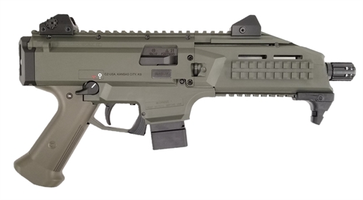 CZ Scorpion EVO 3 9mm OD Green Semi-Automatic 10 Round Pistol 01355