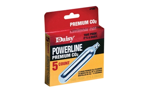 Daisy Model 7580 Powerline CO2 Cylinders, 12 Grams, 5 Per Box 997580-611 997580611