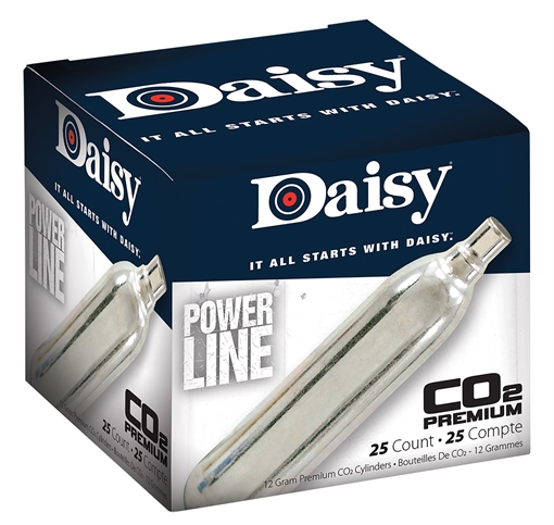 Daisy Powerline CO2 Cylinder 12gram 25/Pack 997025-604