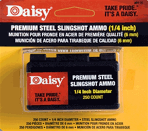 Daisy 8114 Powerline Premium 1/4" Steel 250 Per Box 988114446 988114-446