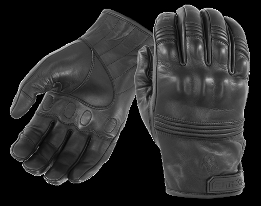 Damascus All-Leather Gloves with Knuckle Armor ATX96 SM