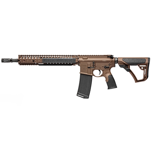 Daniel Defense M4A1 Mil Spec and Semi-automatic AR, 223 Rem/556NATO, 14.5" Hammer Forged Barrel (16" OAL with Pinned Brake), Carbine Length Gas System, Matte Finish, Brown, Daniel Defense Furniture, 32 Rounds, 1 Magazine 02-088-15126-011