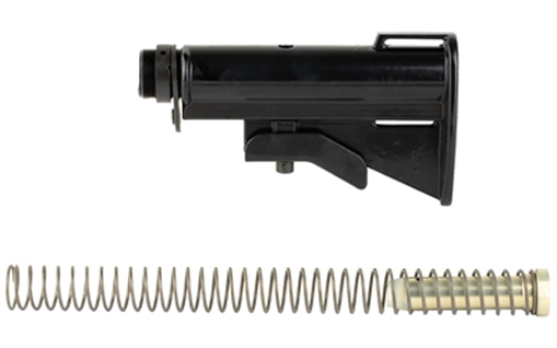 ACE Essential Retro Stock, 2 Position, Aluminum, Anodized Finish, Black, Includes Buffer Tube, Endplate , Castle Nut, Buffer and Spring A127