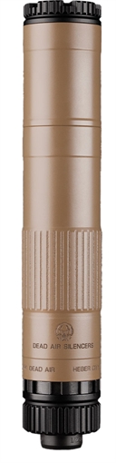 Dead Air Armament MOJAVE9, Suppressor, 9MM/.300 Blackout, Cerakote Finish, Flat Dark Earth, Includes 1/2-28 Piston MOJAVE9FDE