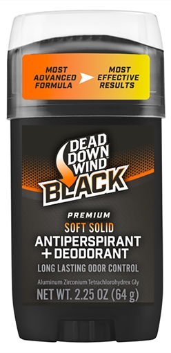 Dead Down Wind Antiperspirant & Deodorant Black Premium Odor Eliminator 2.25 oz Stick 1234