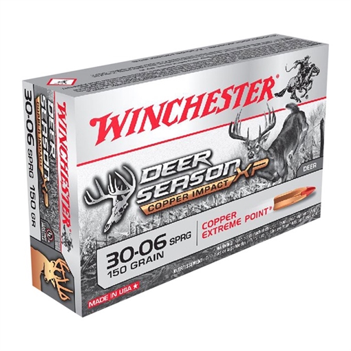 Winchester 30-06 SPRINGFIELD 150GR EXTREME POINT POLYMER TIP 20/BOX X3006DSLF