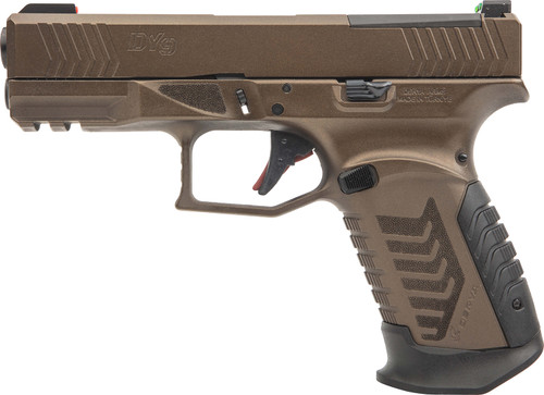 Derya DY9 9mm Luger 15+1 4.02" Barrel, Midnight Bronze Cerakote Optics Ready/Serrated Slide & Polymer Frame w/Accessory Rail,