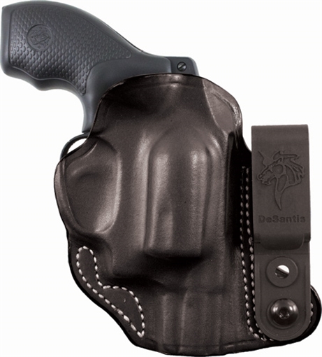DESANTIS FLEX-TUK HOLSTER IWB TUCKABLE LTHER J-FRAME 2" BLK 113BA02Z0