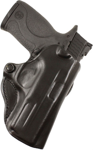 DeSantis Gunhide Mini Scabbard OWB Black Leather Belt Slide Fits Glock 26/29 Right Hand 019BAE1Z0