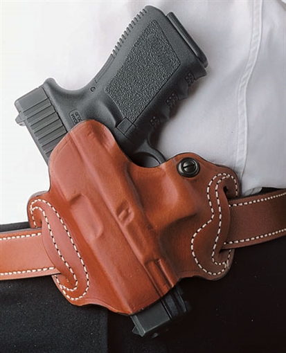 DESANTIS MINI SLIDE HOLSTER OWB LH LEATHER SIG P365 TAN 086TBJZ0
