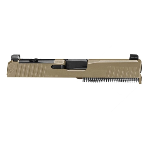 Lone Wolf Dist. DUSK G19 GEN3 9MM LUGER RMR CUT COMPLETE SLIDE FDE LWD-DKSLIDE19-G3-FDE-BUILT