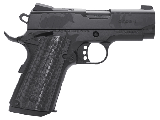 Girsan MC1911 SC Influencer Sub-Compact 45 ACP 6+1 3.40" Black Steel Barrel, Black Camo Optic Ready/Serrated Steel Slide & Frame w/Picatinny Rail & Beavertail, Black Polymer Grip 391151