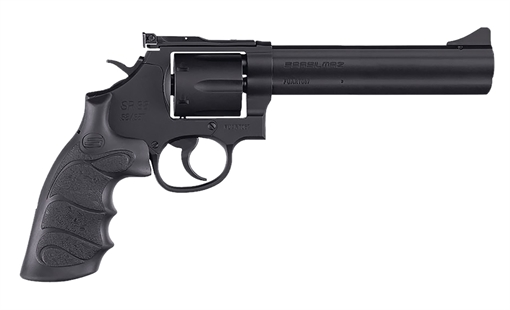 SAR USA SAR SR 357 Mag/38 Special 6 Shot 6" Black Steel Barrel & Cylinder, Black Steel Frame, Black Finger Grooved Grip, Drop Safety/Hammer Block Safety, Exposed Hammer SARSR38BL6