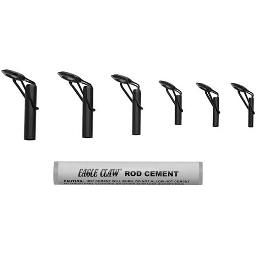 EAGLE CLAW HEAVY DUTY & STANDARD ROD TIP REPAIR KIT 6PC AHDRTK