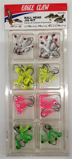 EAGLE CLAW JIG HEAD KIT BALL HEAD PFKITBH
