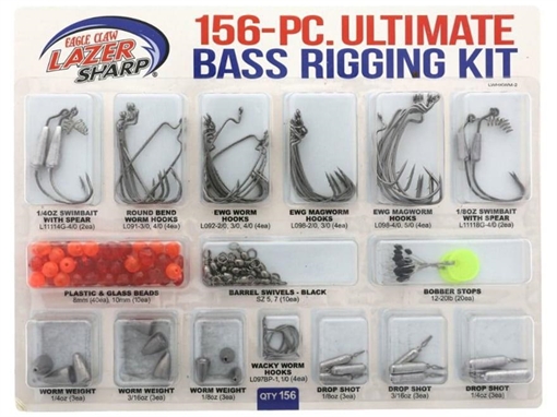EAGLE CLAW LAZER SHARP ULTIMATE BASS TERMINAL RIGGING KIT LWHKWM-2