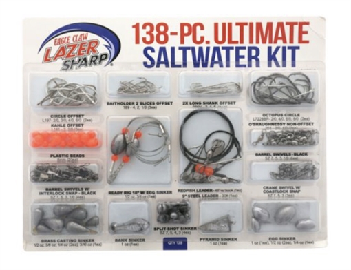 EAGLE CLAW LAZER SHARP ULTIMATE SALTWATER TERMINAL KIT LSWKWM-2