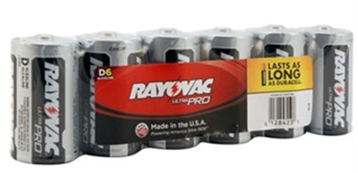 ENERGIZER BATTERIES ALKALINE BATTERY D 6PK 813-6RVPF