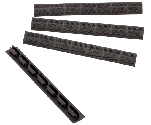 Ergo WedgeLok Slot Cover Black Rubber, 4 Slot Low Profile w/Aggressive Texture 4 Per Pack 4332BK