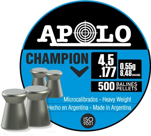 Hatsan Apolo Champion Air Rifle Pellets 177 Cal 8.48 gr 500/ct E19001