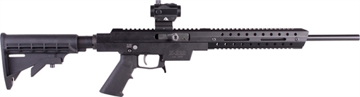 EXCEL X22R RIFLE 22LR 10RD 16" BLACK WITH RED DOT SIGHT EA22604