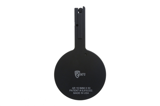 F5 MFG Colt Pattern AR9 9mm 50 Round Drum Magazine - Black F5-AR9-BLK