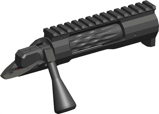Faxon Firearms FX-7, Short Action, .478 Bolt Face, 416 Stainless Steel Construction, DLC Finish, Black FX700SA-308-01