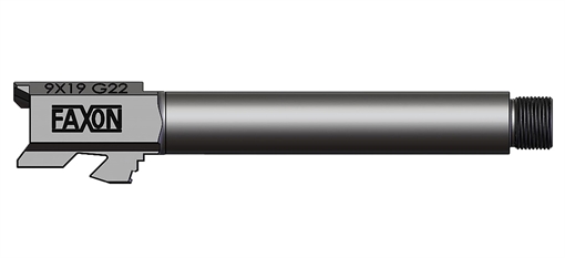Faxon Firearms Duty Series 9mm Fits G22 Gen2-4 4150 Steel GA910N22NGQ-T