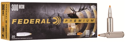 Federal Premium Vital-Shok Rifle Ammunition .300 WSM 180 gr TBT 2960 fps - 20/ct P300WSMTT1