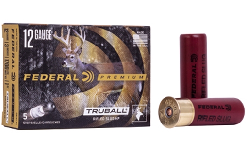 Federal Premium Vital-Shok TruBall 12Gauge 3" 1oz RifledSlug Shot 5 Per Box/50 Case PB131 RS