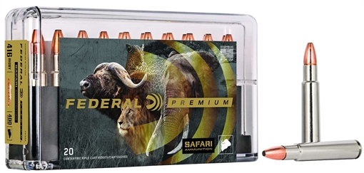 Federal Premium Safari Cape-Shok 416Rigby 400gr Swift A Frame 20 Per Box/10 Case P416SA