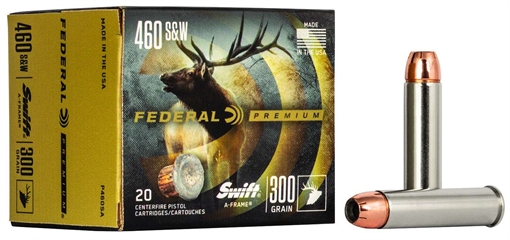 Federal Premium Vital-Shok Handgun Ammunition .460 S&W 300 gr SAF 1750 fps 20/box P460SA
